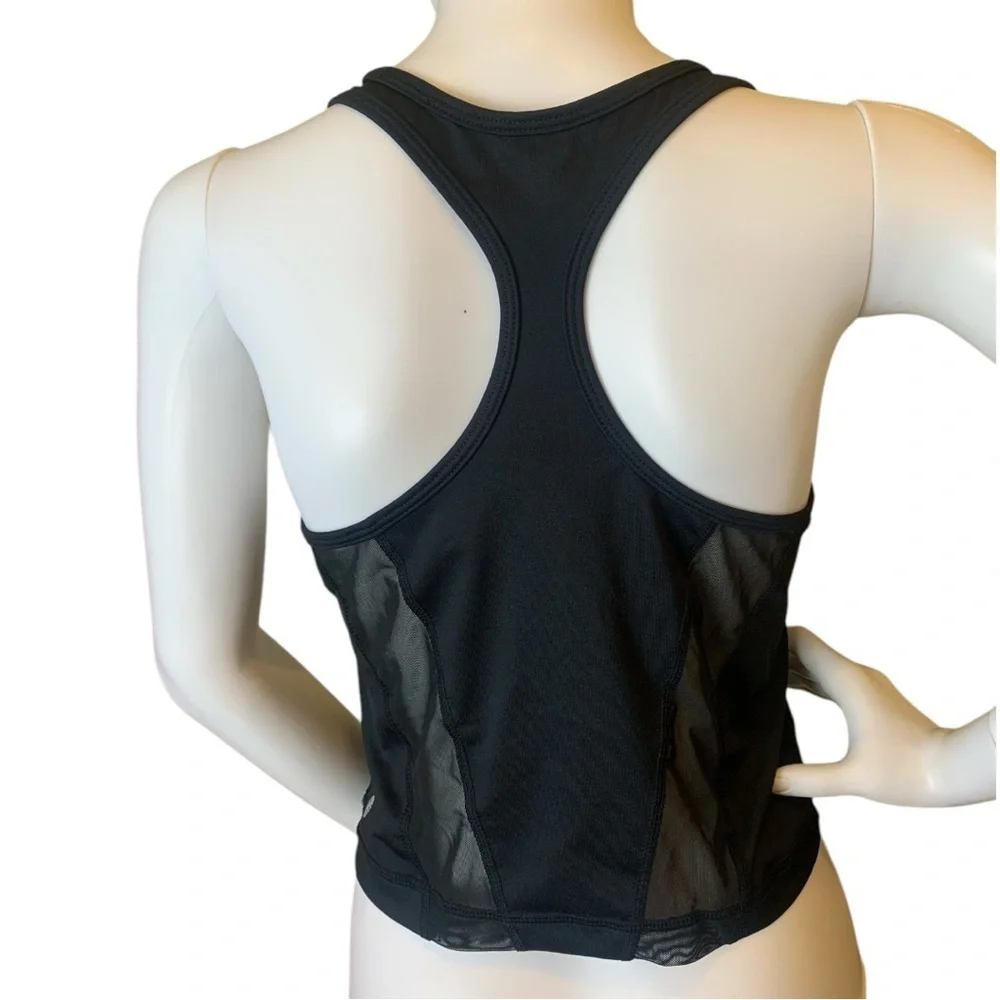 Z by Zella Black Mesh Panel Tank Top Size Large - Picture 3 of 10